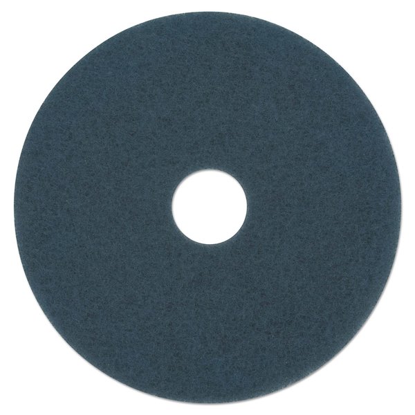 Boardwalk Scrubbing Floor Pads, 16" Diameter, Blue, PK5 BWK4016BLU